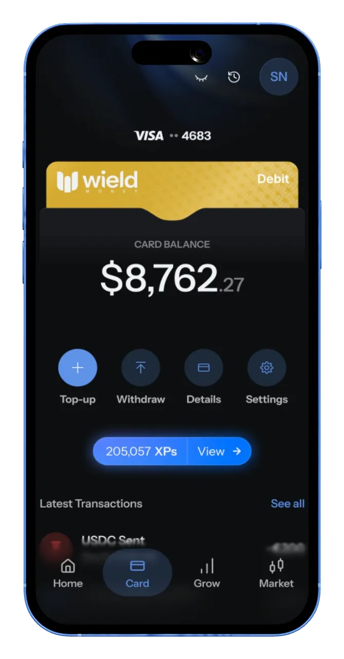 Card balance
